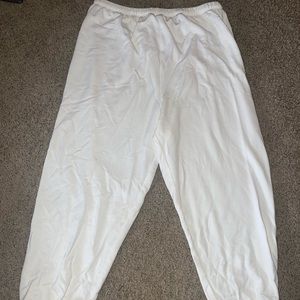 Aerie white sweatpants
